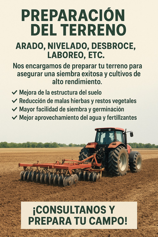 Servicio de preparación del terreno